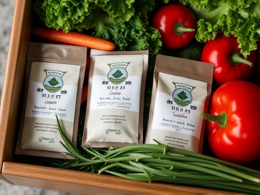 野菜保存箱の中にある粘土鉱物のパケット